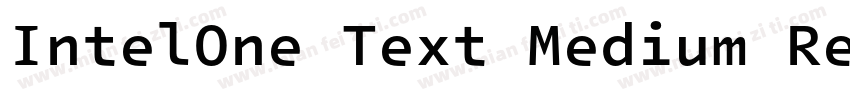 IntelOne Text Medium Regular字体转换